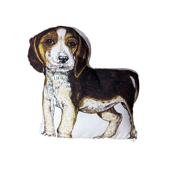 Vintage Sew Dog Pillow Cut & Sew Fabric Pattern 1970s Stuffed Puppy Decor - Picture 1 of 6